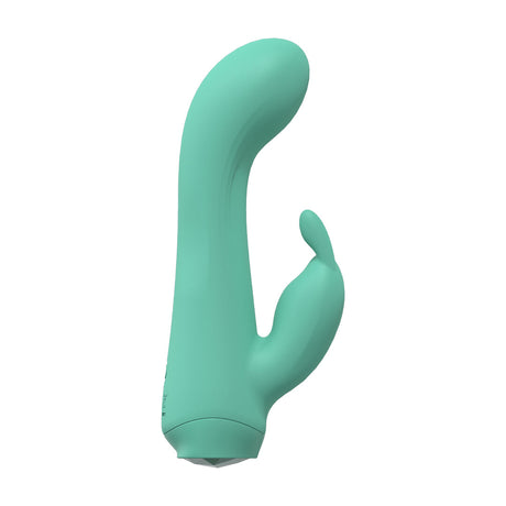 Rabbit-Vibrator Mini Dual Grün 11,9 x Ø 3 cm