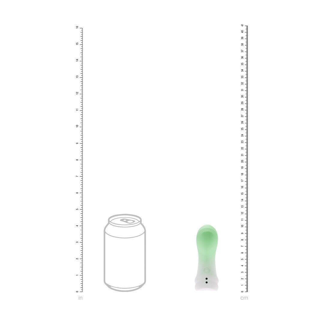 Finger-Vibrator sanft Grün 10,5 x Ø 3,3 cm