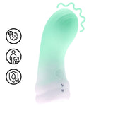 Finger-Vibrator sanft Grün 10,5 x Ø 3,3 cm