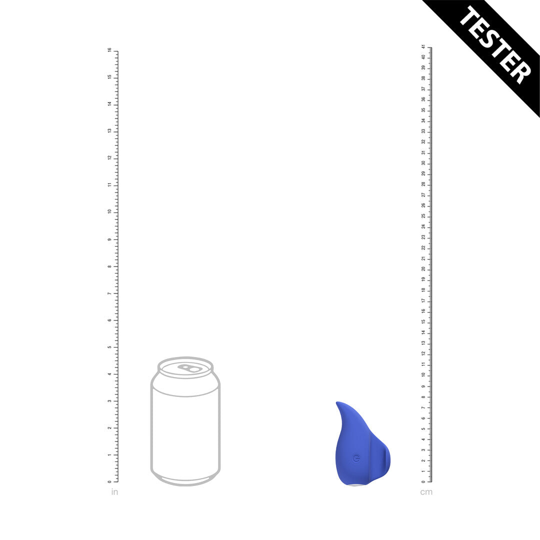 Massagestab Ergo Grip aufliegend Blau 7,5 x Ø 4,8 cm