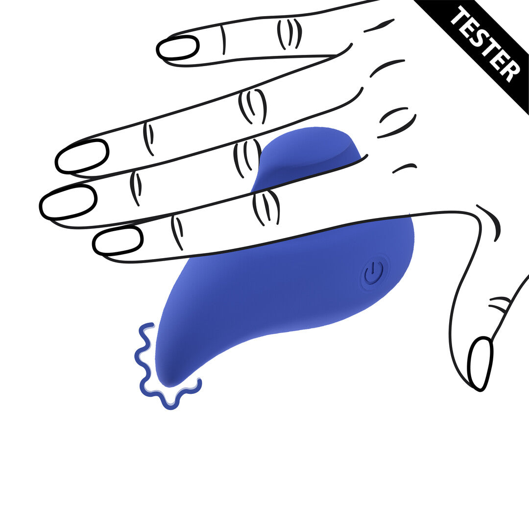 Massagestab Ergo Grip aufliegend Blau 7,5 x Ø 4,8 cm