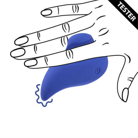 Massagestab Ergo Grip aufliegend Blau 7,5 x Ø 4,8 cm