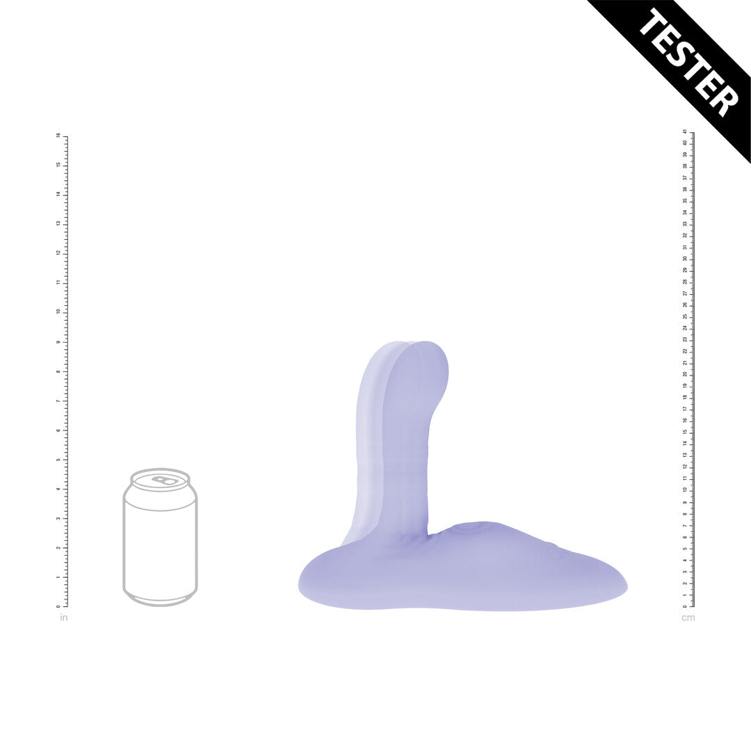 Vibrations-Sitz mit Puls- und Stoßfunktion Violett 22,5 x Ø 3,8 cm