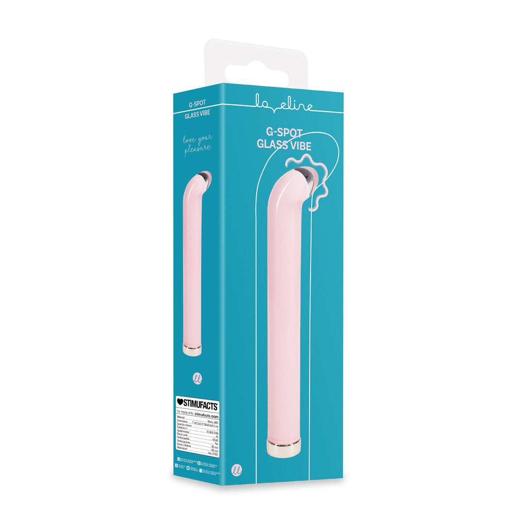 Glas-Vibrator G-Punkt Pink 16 x Ø 2,5 cm