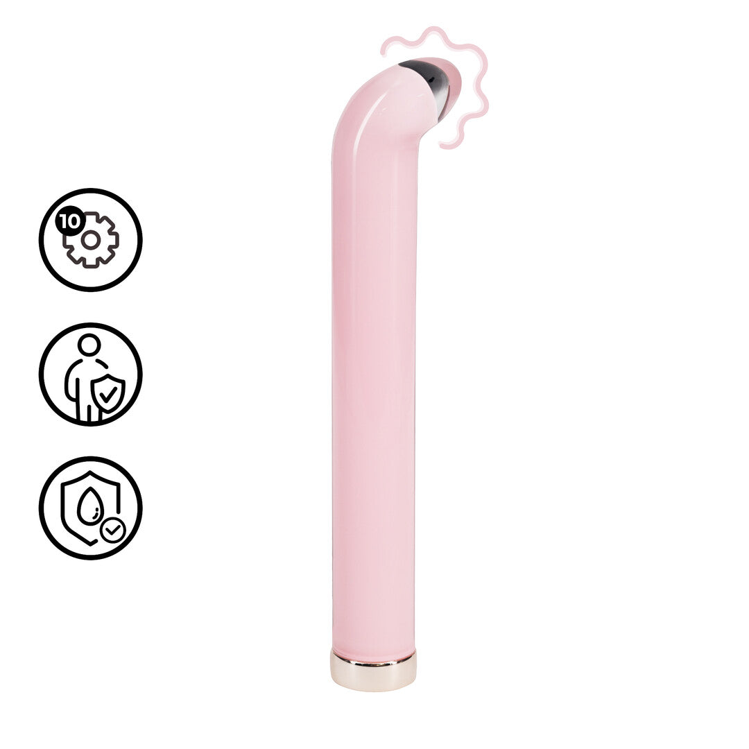 Glas-Vibrator G-Punkt Pink 16 x Ø 2,5 cm