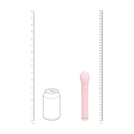 Glas-Vibrator birnenförmig Pink 16 x Ø 2,5 cm
