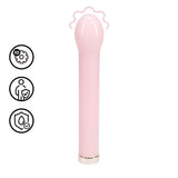 Glas-Vibrator birnenförmig Pink 16 x Ø 2,5 cm