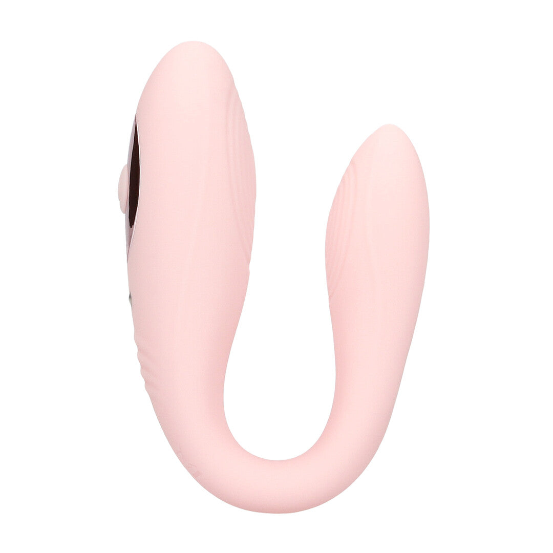 Vibrator Charme mit Fernbedienung und Doppelmotor Pink 6,7 x Ø 2,6 cm