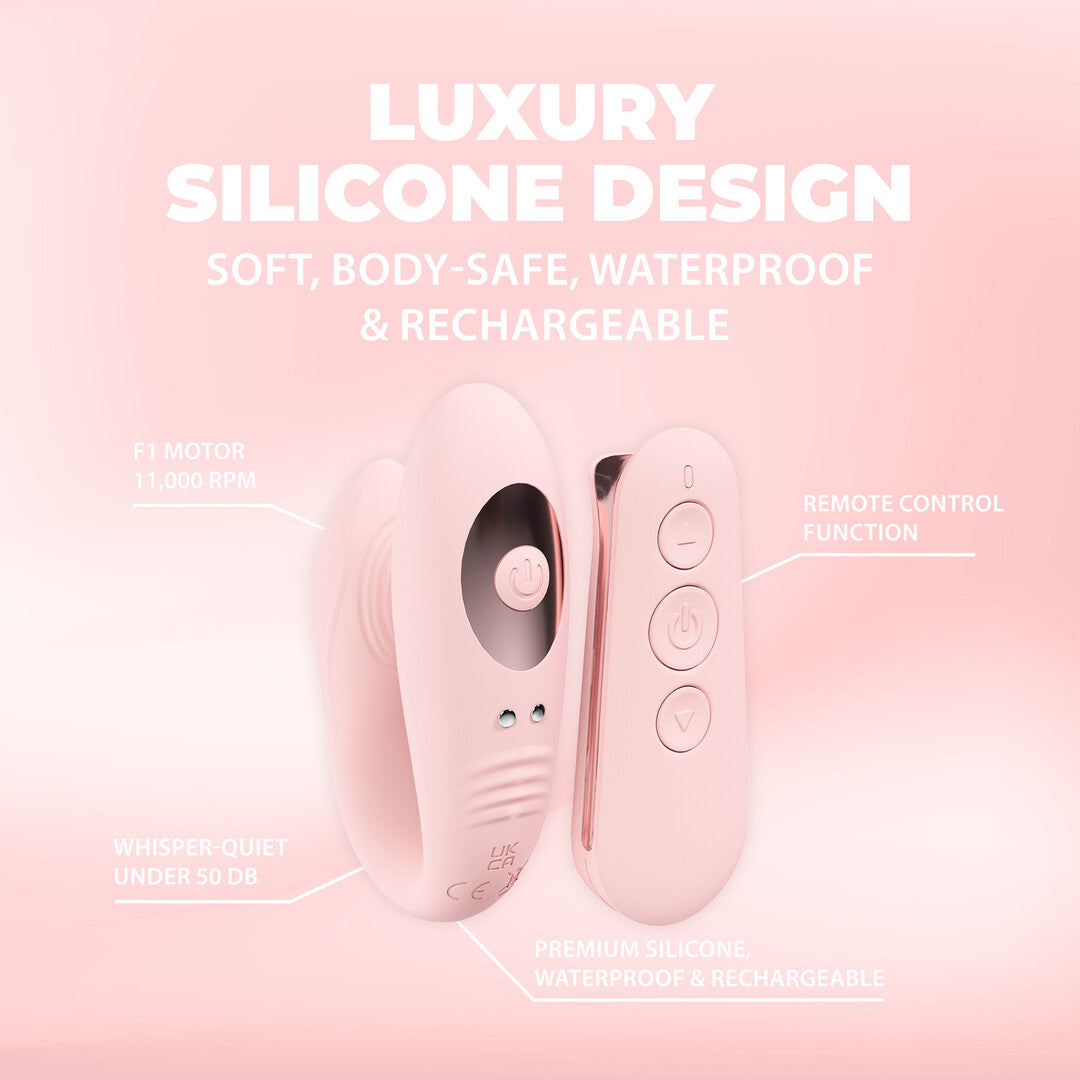Vibrator Charme mit Fernbedienung und Doppelmotor Pink 6,7 x Ø 2,6 cm