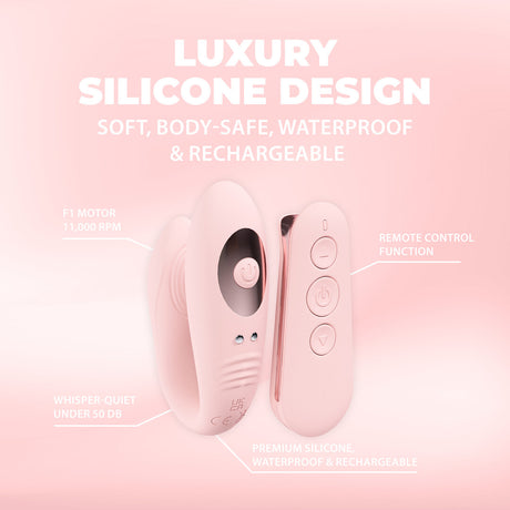 Vibrator Charme mit Fernbedienung und Doppelmotor Pink 6,7 x Ø 2,6 cm