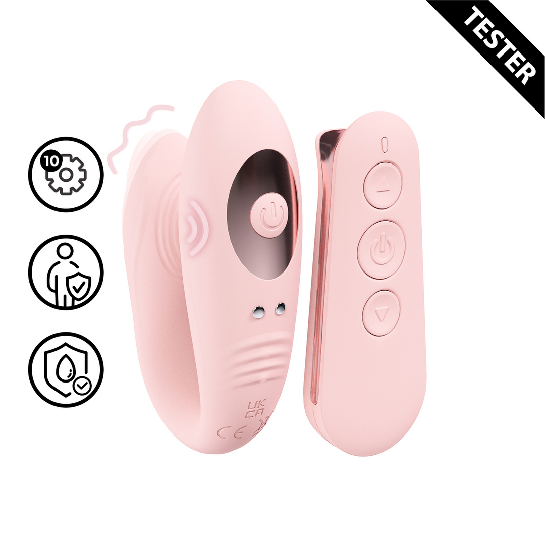 Vibrator Charme mit Fernbedienung und Doppelmotor Pink 6,7 x Ø 2,6 cm