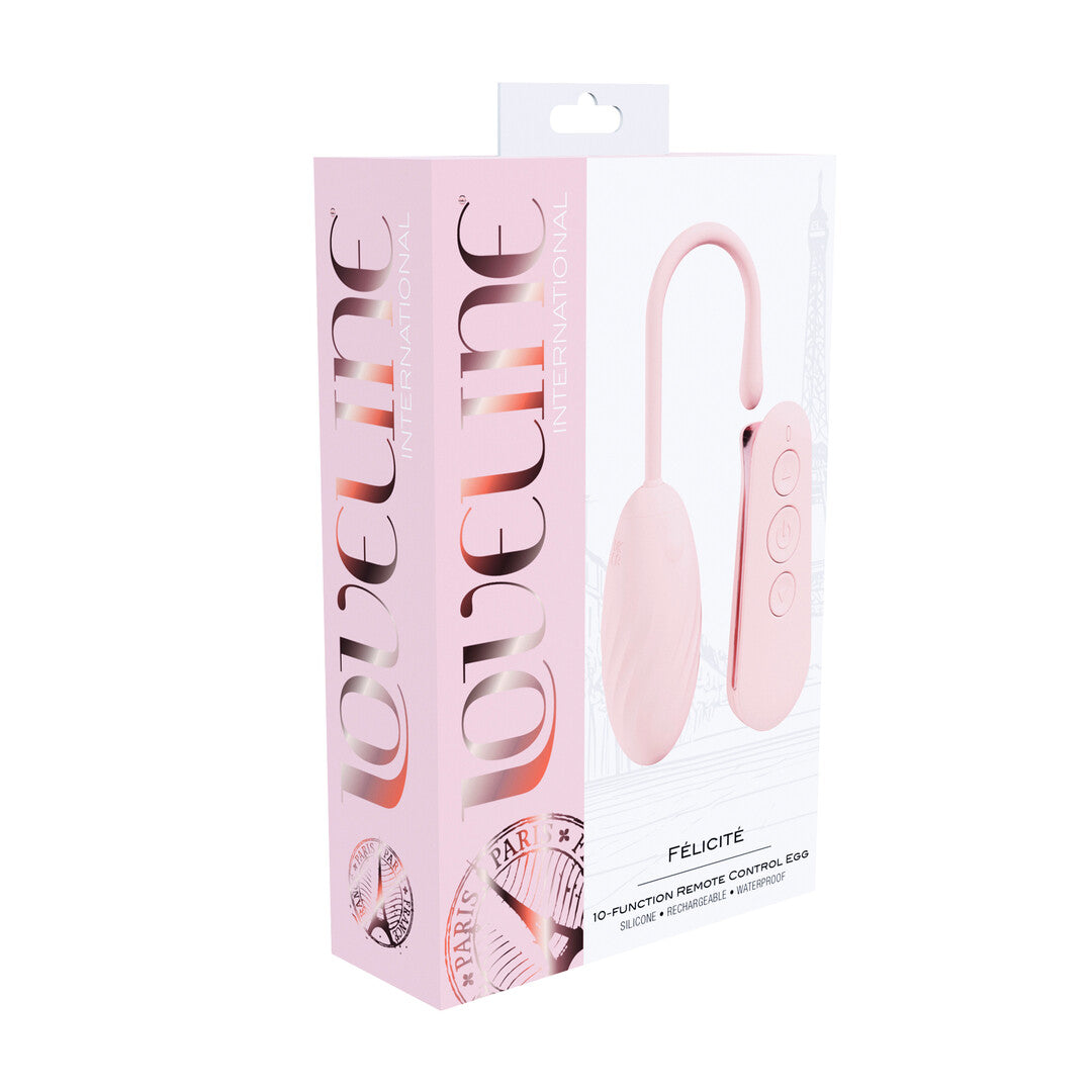 Ei-Vibrator Felicite mit 10 Funktionen Pink 16 x Ø 3,2 cm