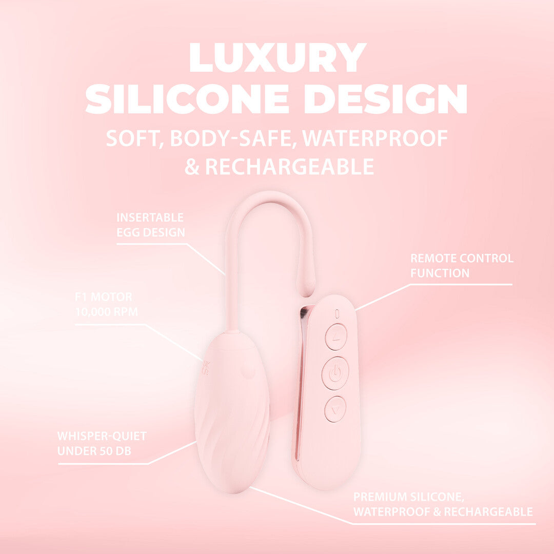 Ei-Vibrator Felicite mit 10 Funktionen Pink 16 x Ø 3,2 cm
