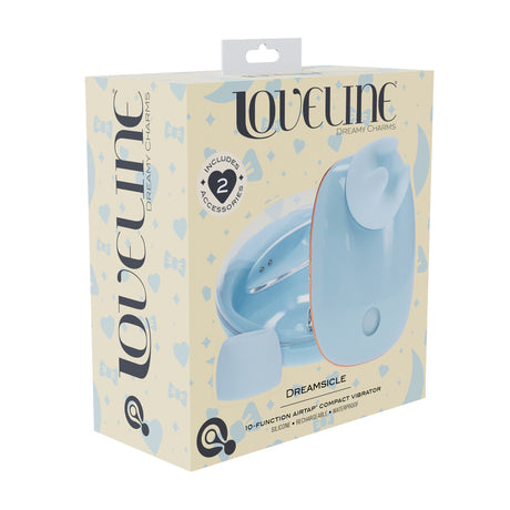 Vibrator Dreamsicle AirTap kompakt mit zwei Kopfaufsätzen 7,6 cm