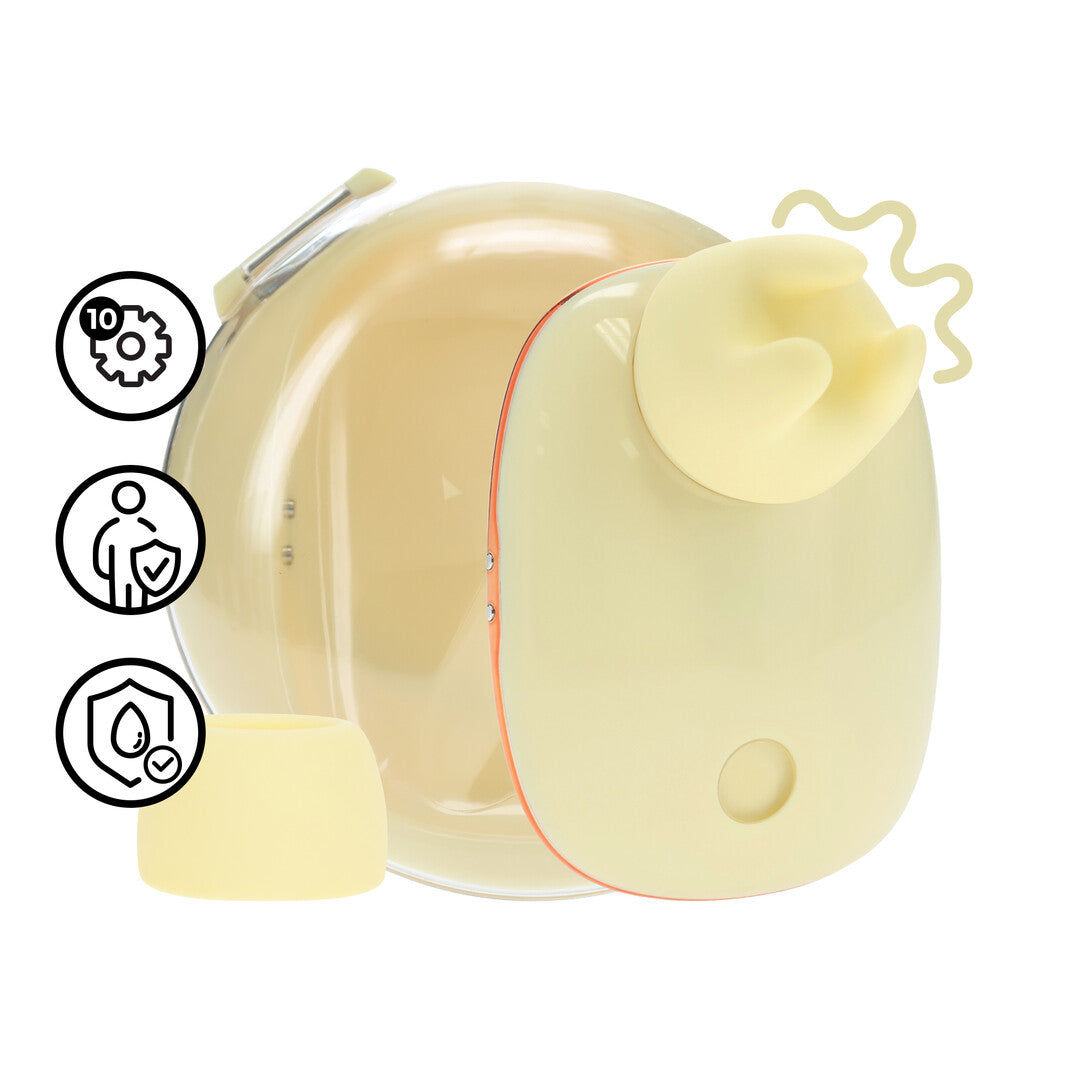 Vibrator Dreamsicle AirTap kompakt mit zwei Kopfaufsätzen Blau 7,6 cm