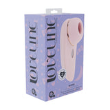 Vibrator Aurie AirTap mit zwei Kopfaufsätzen Blau 12 cm