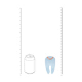 Vibrator Bonnie doppelseitig mit Klopffunktion Blau 11 cm