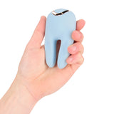 Vibrator Bonnie doppelseitig mit Klopffunktion Blau 11 cm