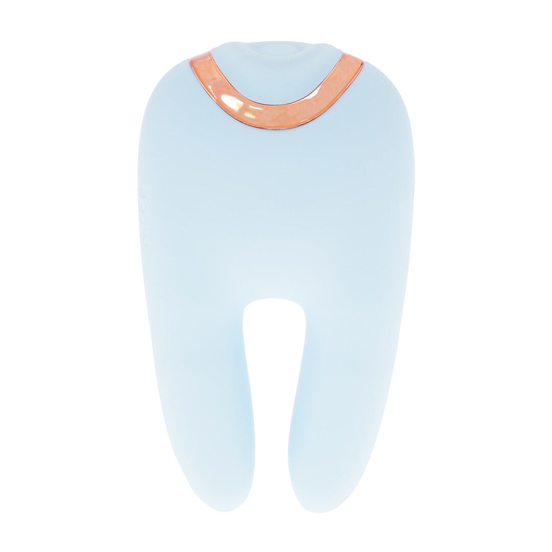 Vibrator Bonnie doppelseitig mit Klopffunktion Blau 11 cm