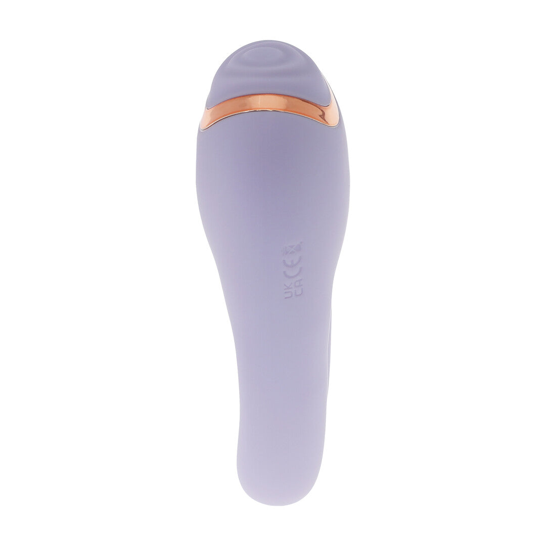 Vibrator Bonnie doppelseitig mit Klopffunktion Blau 11 cm