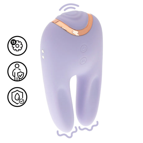 Vibrator Bonnie doppelseitig mit Klopffunktion 11 cm