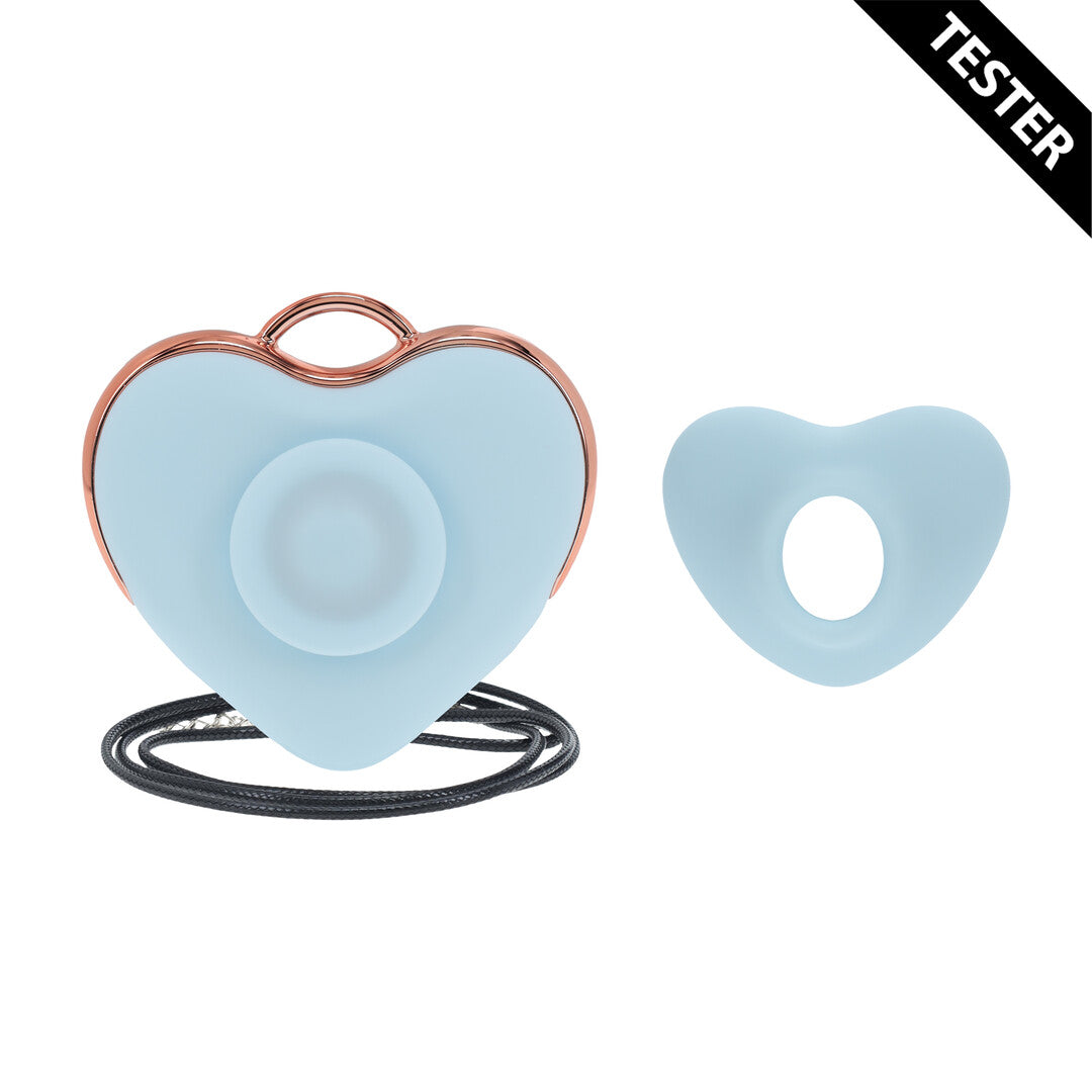 Vibrator Luvie AirTap herzförmig Blau 6,5 cm