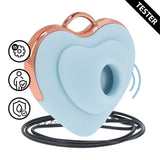 Vibrator Luvie AirTap herzförmig Blau 6,5 cm