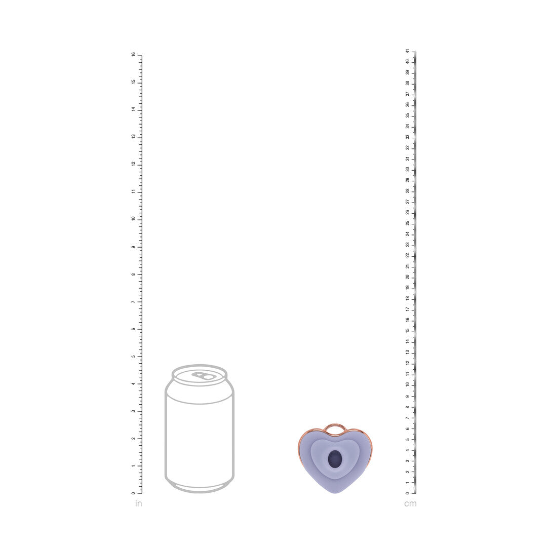 Vibrator Luvie AirTap herzförmig Blau 6,5 cm