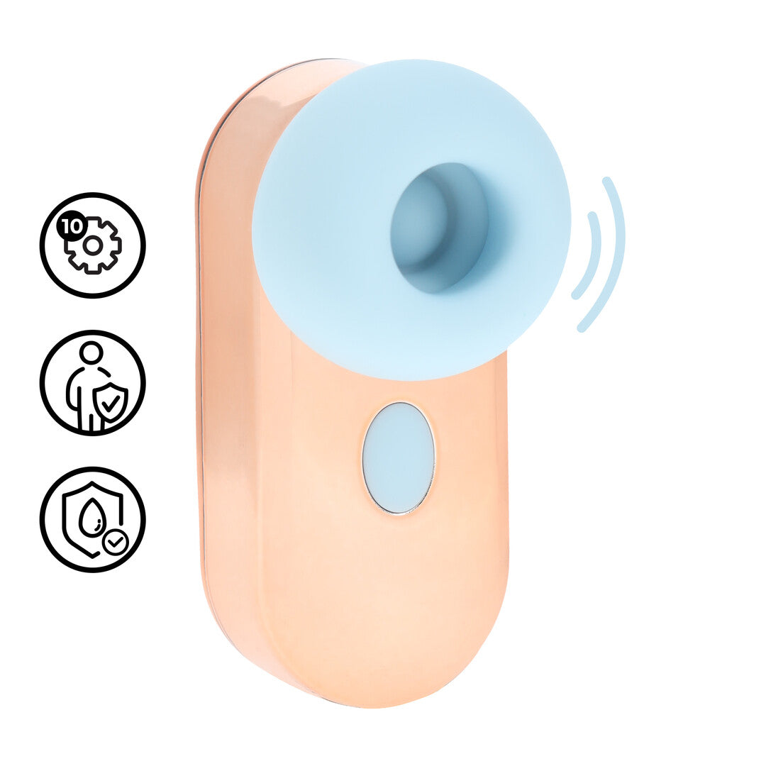 Vibrator Budsie AirTap kompakt Blau 5,9 cm