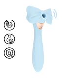 Massagestab Darling AirTap mit fünf Kopfaufsätzen Blau 8 cm
