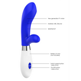 Vibrator Achilles für Klitoris und Vagina Blau 11,5 x Ø 3,8 cm