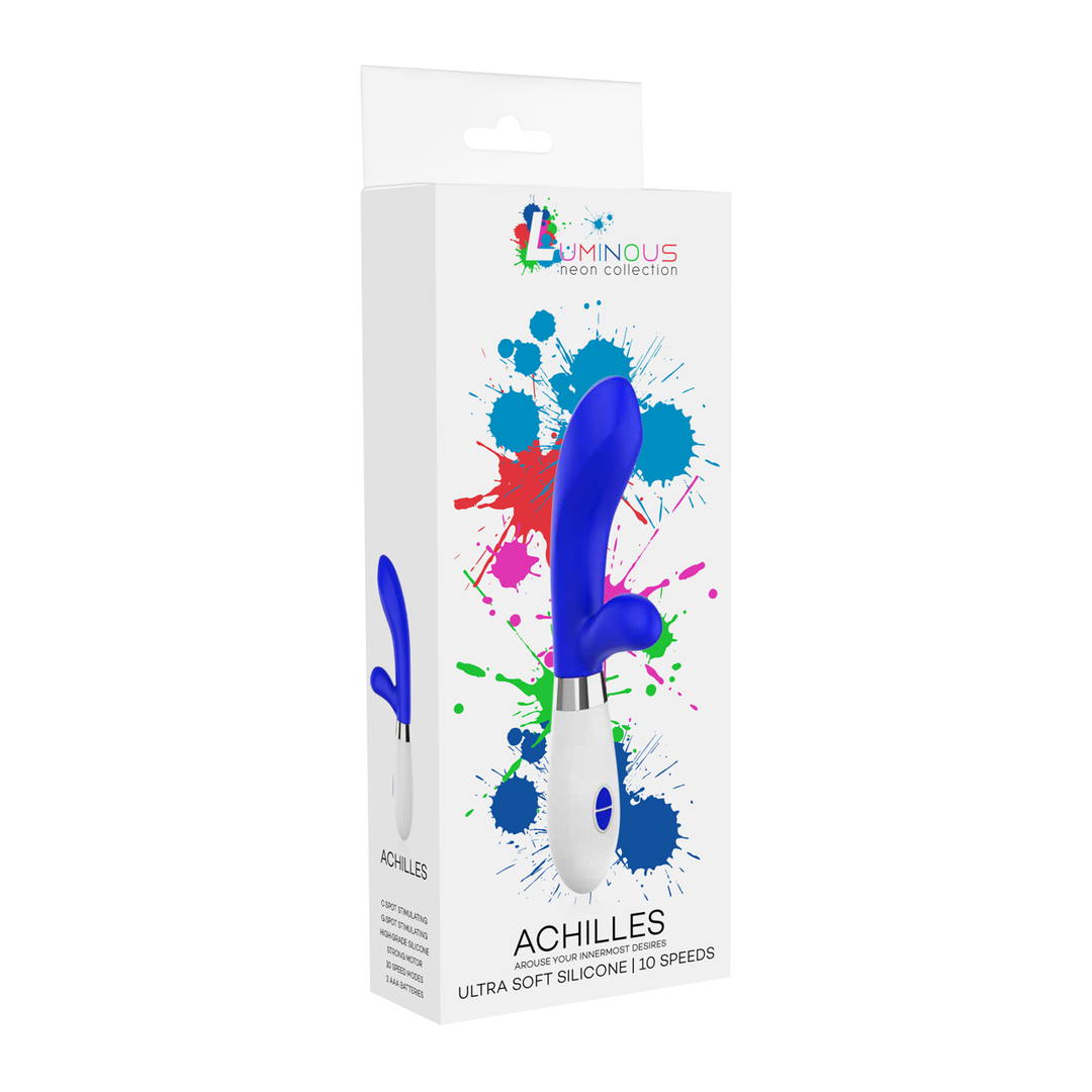 Vibrator Achilles für Klitoris und Vagina Blau 11,5 x Ø 3,8 cm