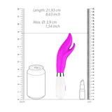 Vibrator Athos mit Klitoris-Stimulation Pink 13 x Ø 4,7 cm