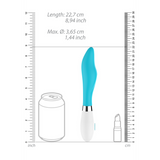 Vibrator Athamas dick Türkis 13,5 x Ø 3,7 cm
