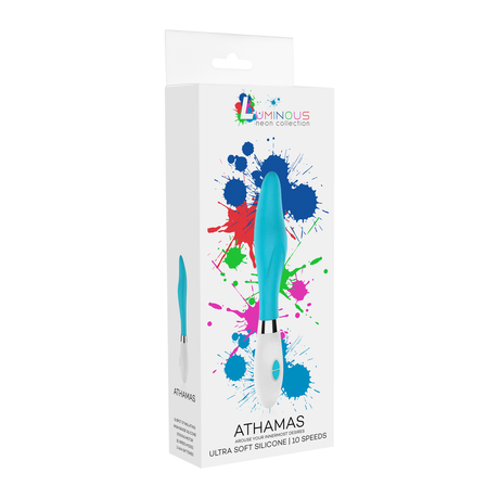 Vibrator Athamas dick Türkis 13,5 x Ø 3,7 cm