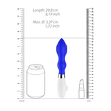 Vibrator Astraea mit Klitoris-Stimulator Blau 11,6 x Ø 3,4 cm
