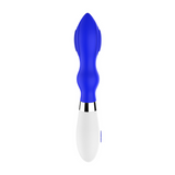 Vibrator Astraea mit Klitoris-Stimulator Blau 11,6 x Ø 3,4 cm