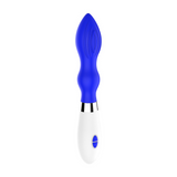 Vibrator Astraea mit Klitoris-Stimulator Blau 11,6 x Ø 3,4 cm