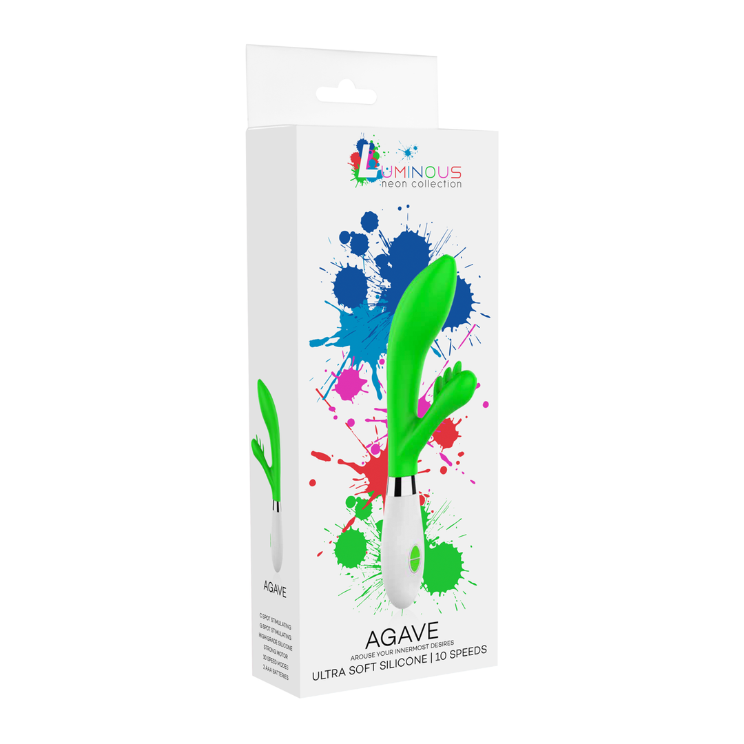Vibrator Agave für Klitoris und Vagina Grün 13,9 x Ø 3,6 cm