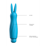 Rabbit-Vibrator Sofia Silikon Türkis 2,7 x Ø 2,7 cm
