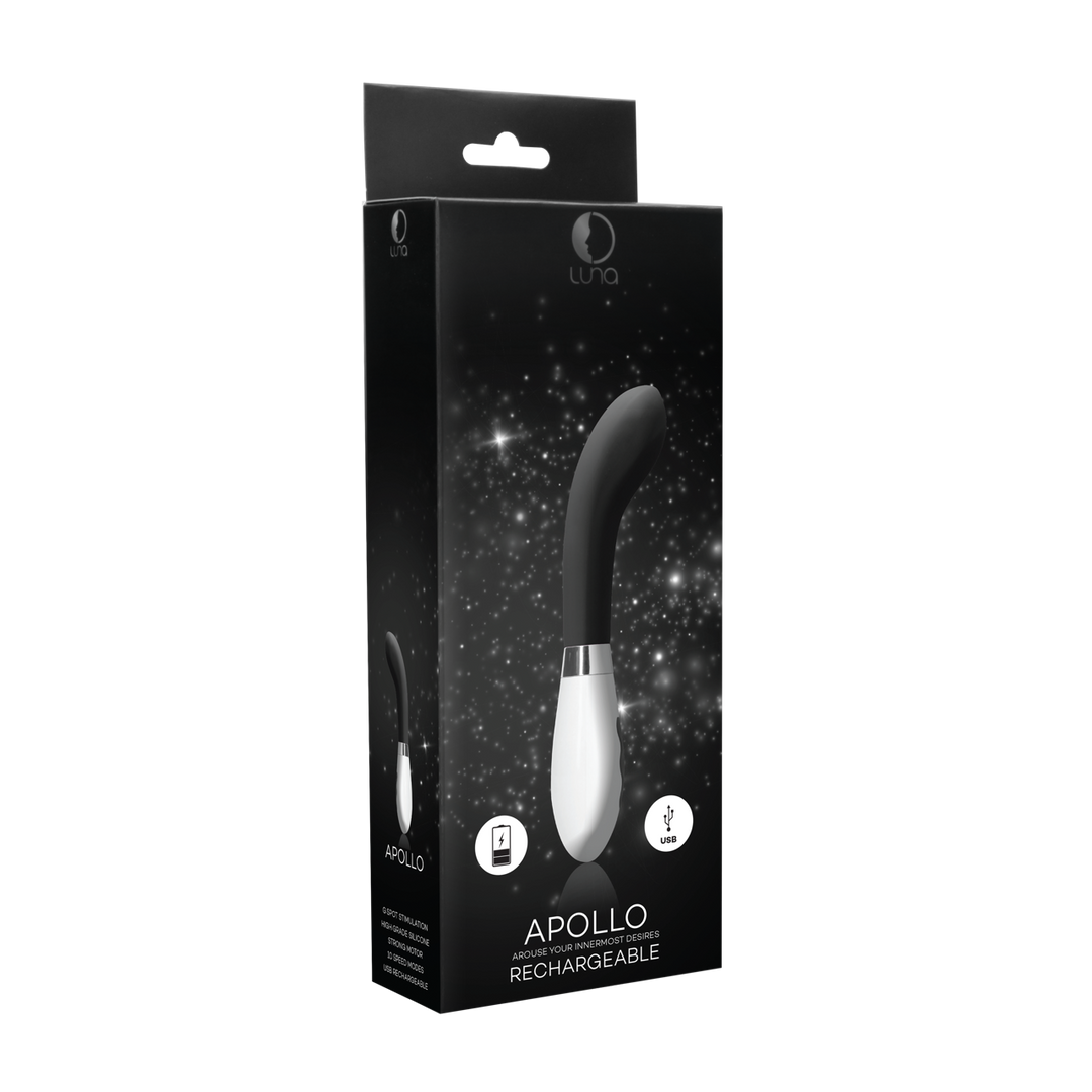 Vibrator Apollo mit Akku Schwarz 11,5 x Ø 3,5 cm