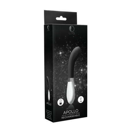 Vibrator Apollo mit Akku Schwarz 11,5 x Ø 3,5 cm