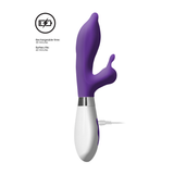 Rabbit-Vibrator Adonis mit Akku Violett 12,5 x Ø 3,5 cm
