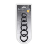 Penisring-Set Silikon 6-teilig Schwarz 4,5 x Ø 4,5 cm