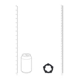Penisring Silikon mit Perlen S Schwarz 6 x Ø 6 cm