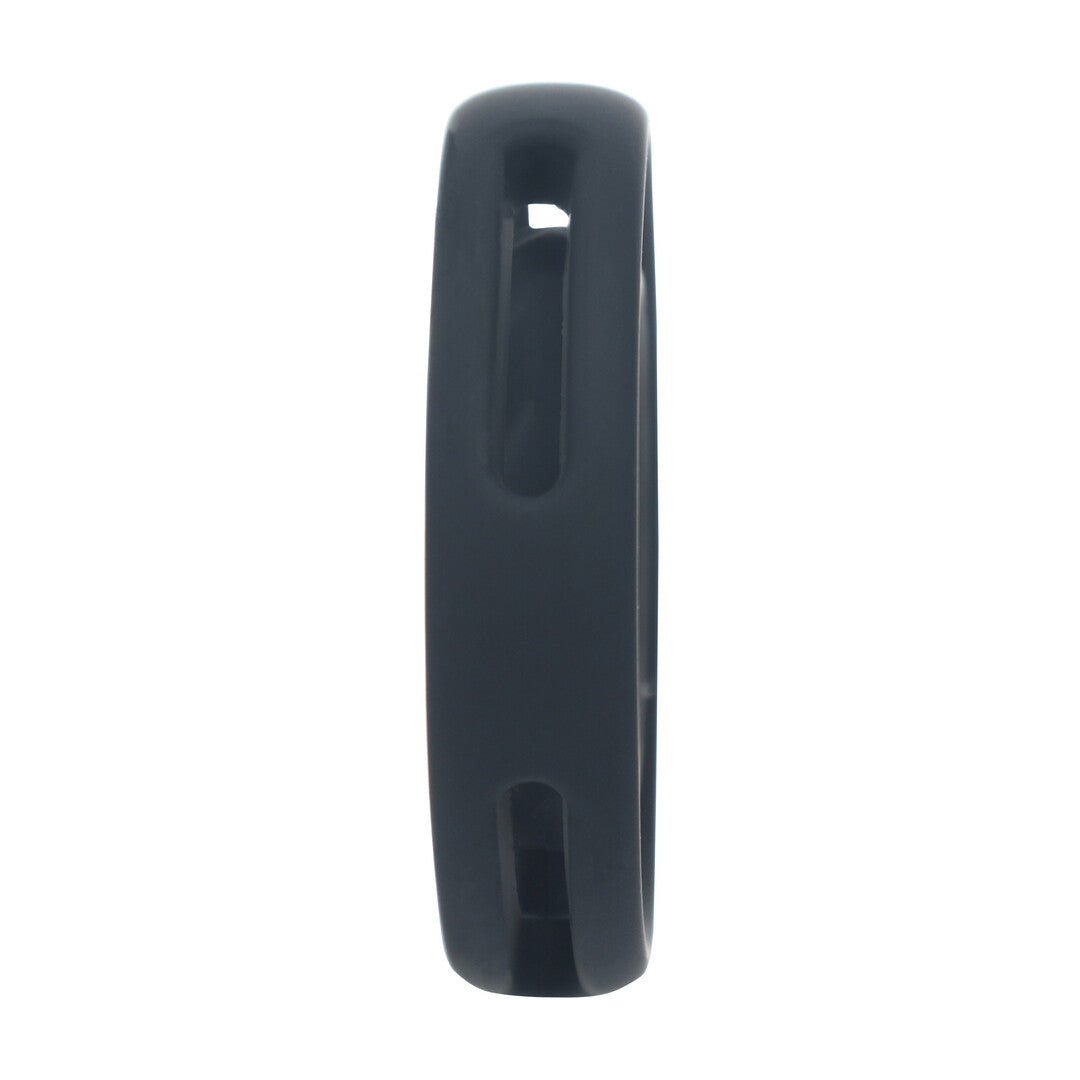 Penis- und Hodenring Silikon gerippt Schwarz 5,4 x Ø 5,4 cm