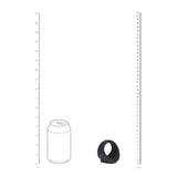Harness für Penis und Hoden Silikon Schwarz 5 cm