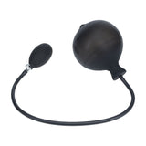Analplug aufblasbar gerippt Silikon Schwarz 69 x Ø 3,8 cm