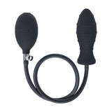Analplug aufblasbar gerippt Silikon Schwarz 69 x Ø 3,8 cm