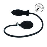 Analplug aufblasbar gerippt Silikon Schwarz 69 x Ø 3,8 cm